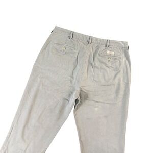 VTG Polo Ralph Lauren Mens 38x31 Gray Chino Pants Flat Front Straight Fit Preppy